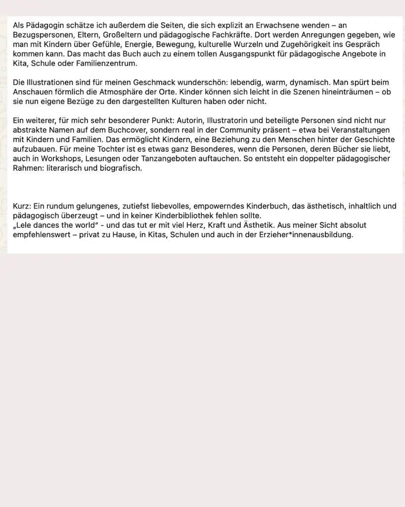 Lele dances the world book review.webp